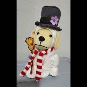 Raising Canes Frosty the Snowman dog plush Christmas holiday collectible puppy